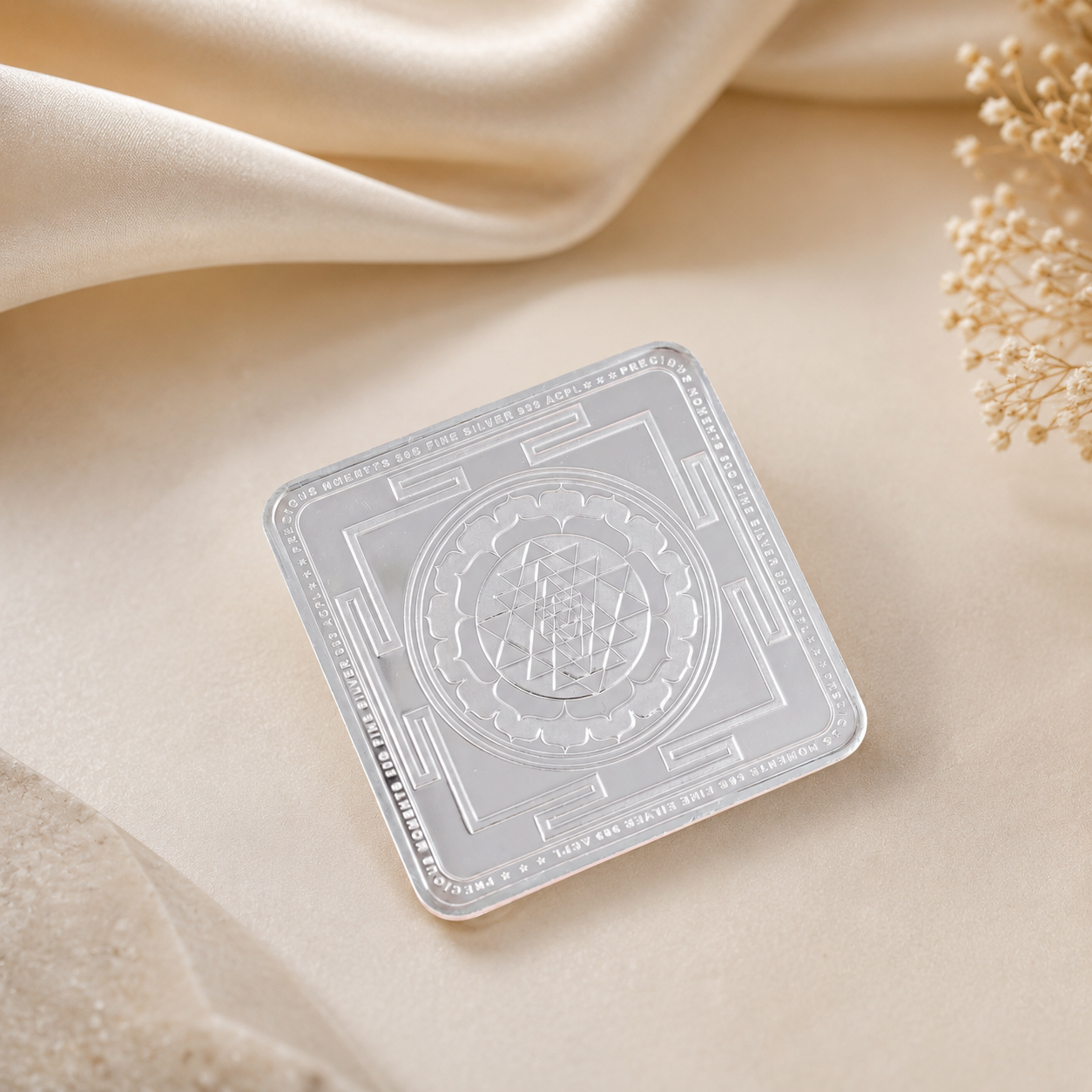 Divine Lakshmi Ganesha 50Gm Silver Coin