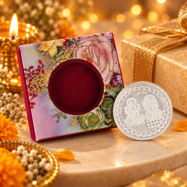 Ganesh Lakshmi 10Gm Silver Coin