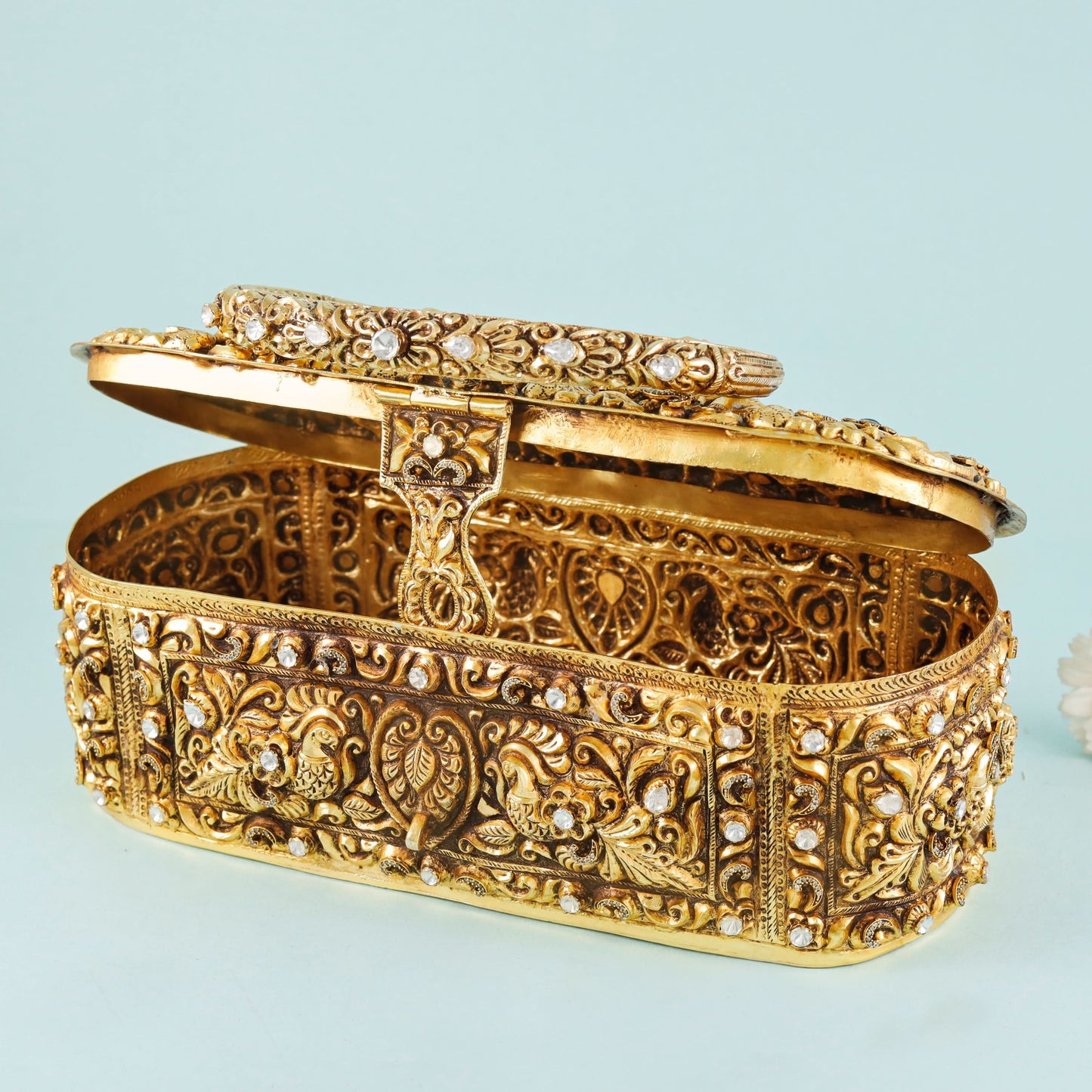 Antique Golden Plated Silver Purse