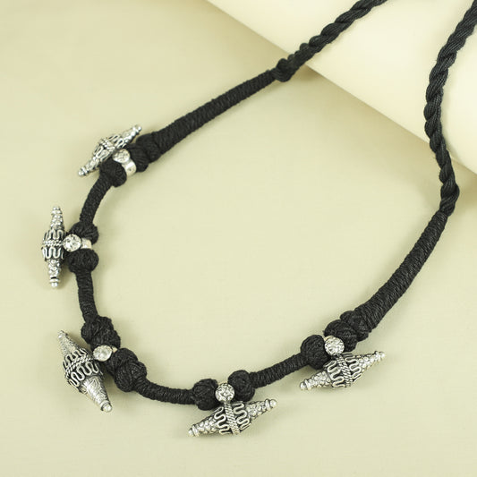 Ramya Elegant Silver Necklace