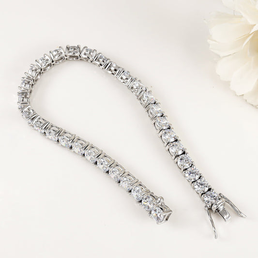 Sheena Charming Swarovski Zirconia Silver Bracelet