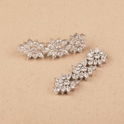 Mahika Multi-Shaped Swarovski Zirconia Silver Necklace Set
