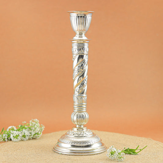 Pleasing Silver Candle Stand