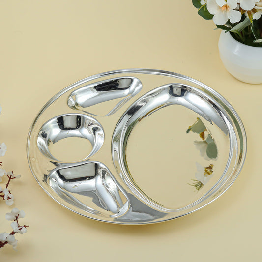 Classy Silver Meal Plate