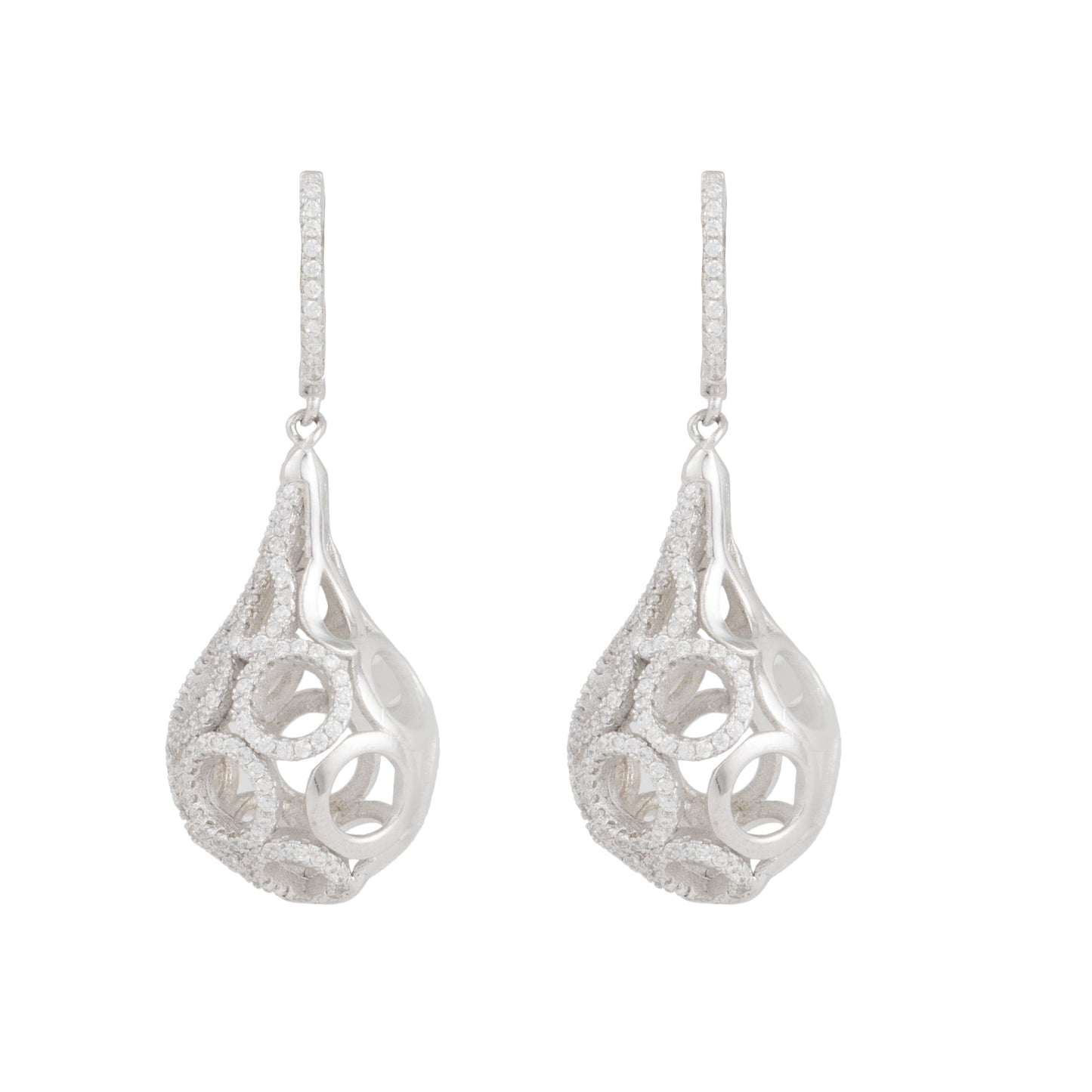Warika Sensational CZ Silver Earrings