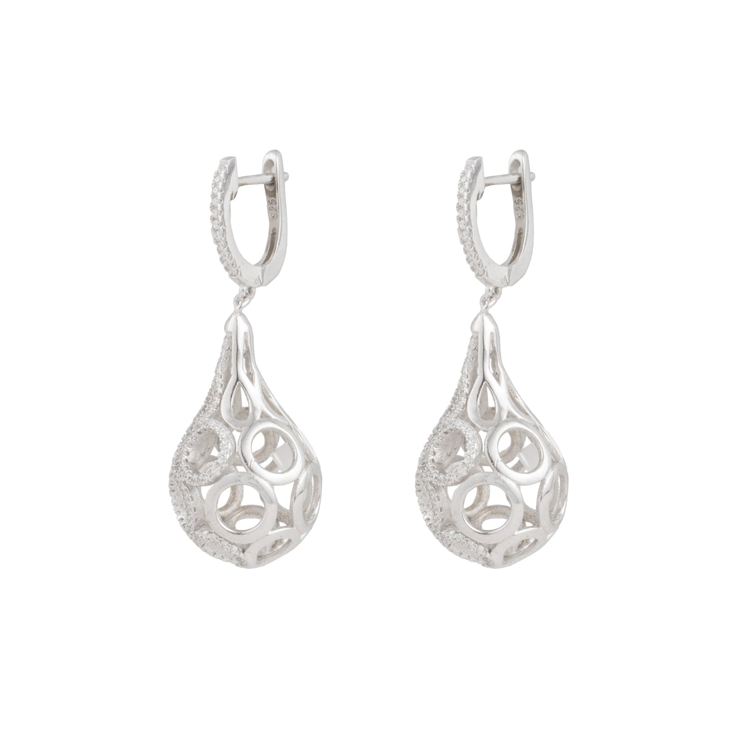 Warika Sensational CZ Silver Earrings