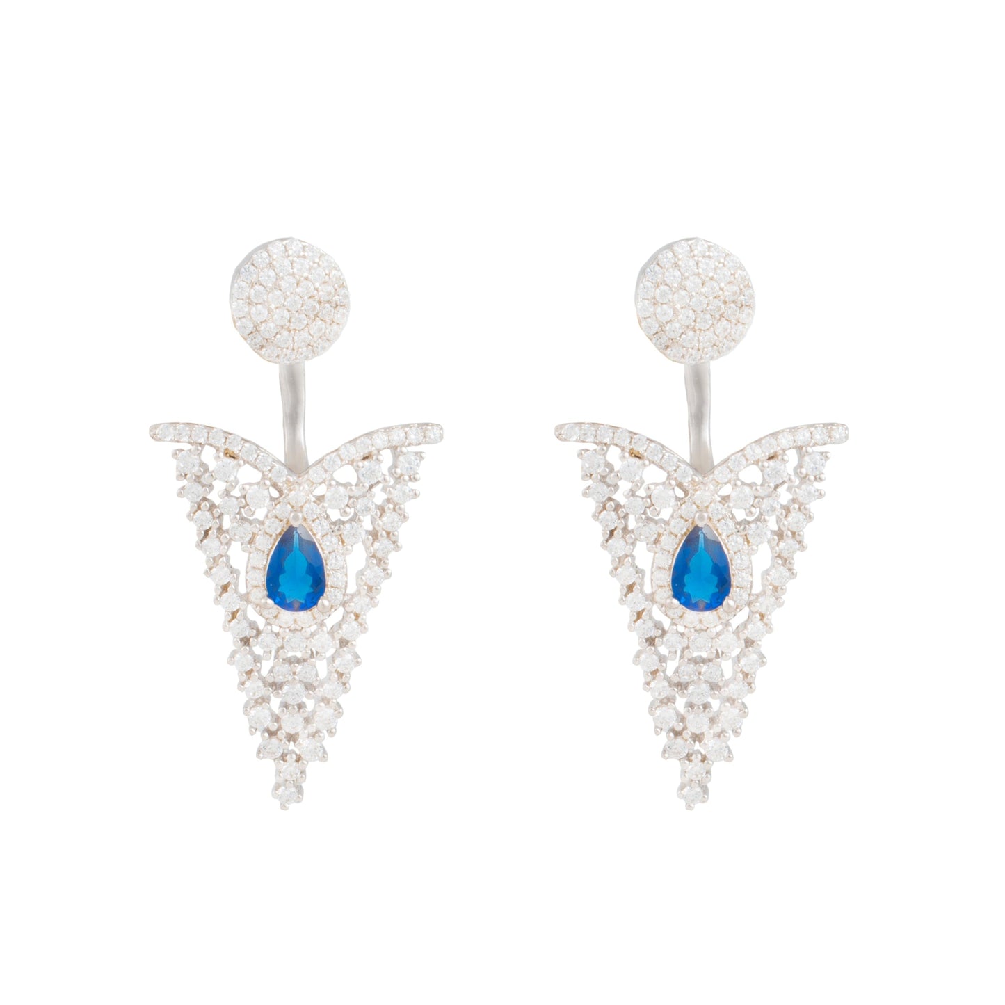 Riyana Delicate Silver Earrings