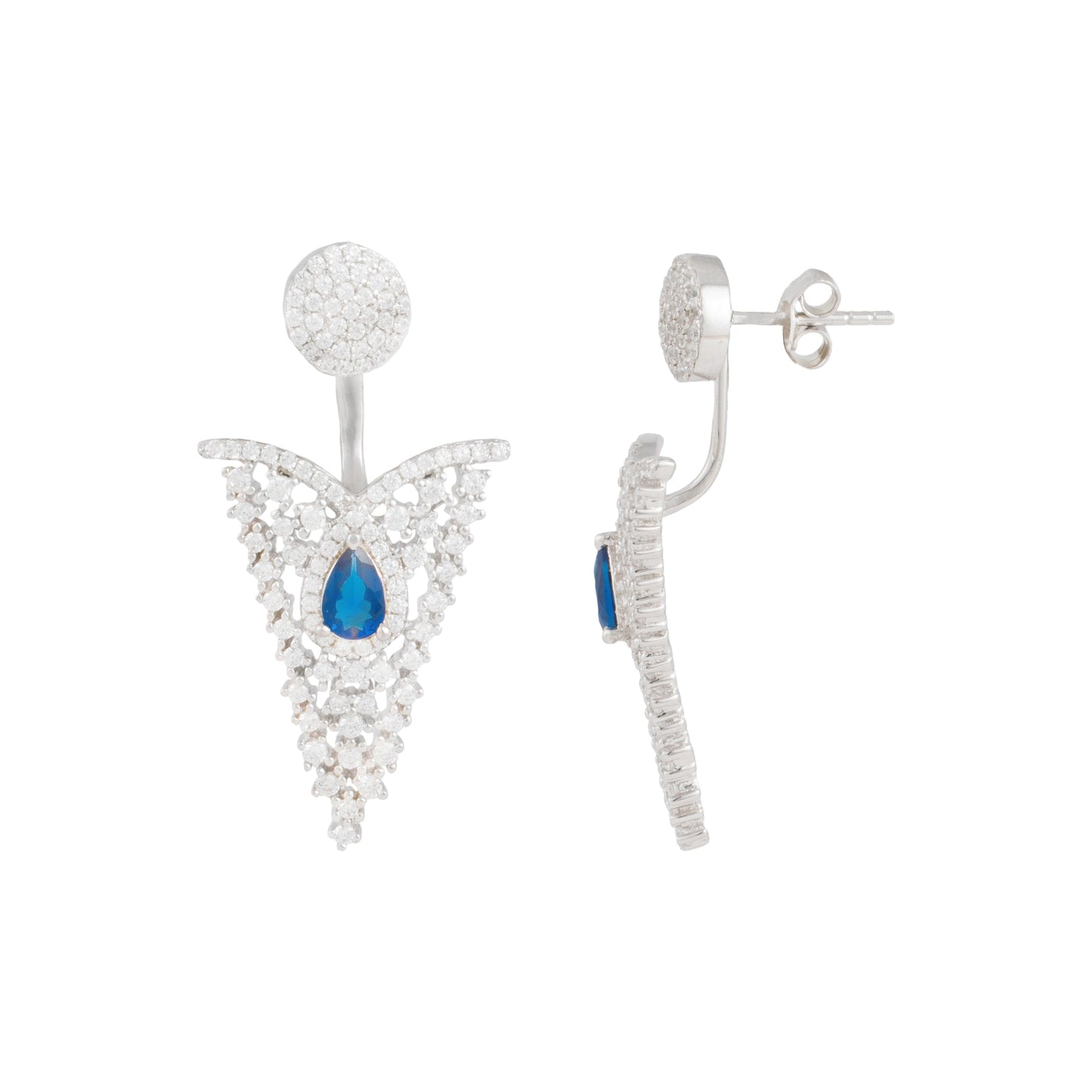 Riyana Delicate Silver Earrings