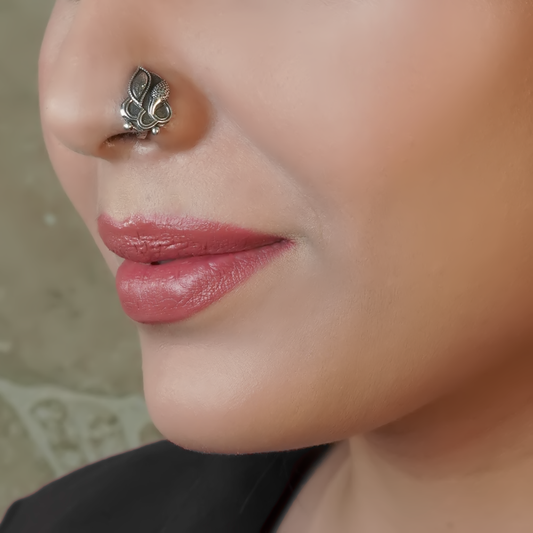 Urvi Clip- On Silver Nose Pin