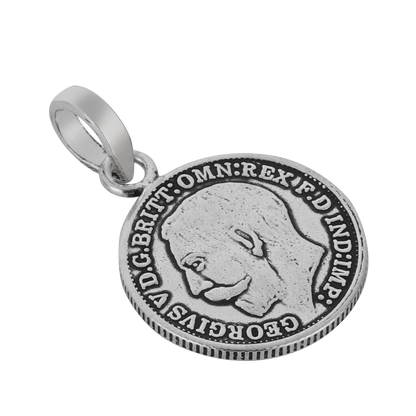 Shanaya Coin Tribal Silver Pendant