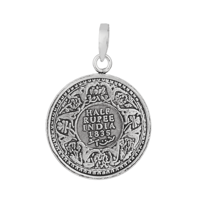 Nysa Coin Tribal Silver Pendant