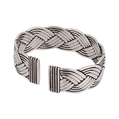 Arianna Classic Silver Cuff Bracelet