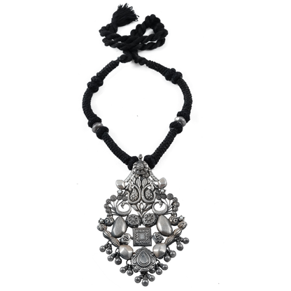 Adhya Silver Pendant Necklace
