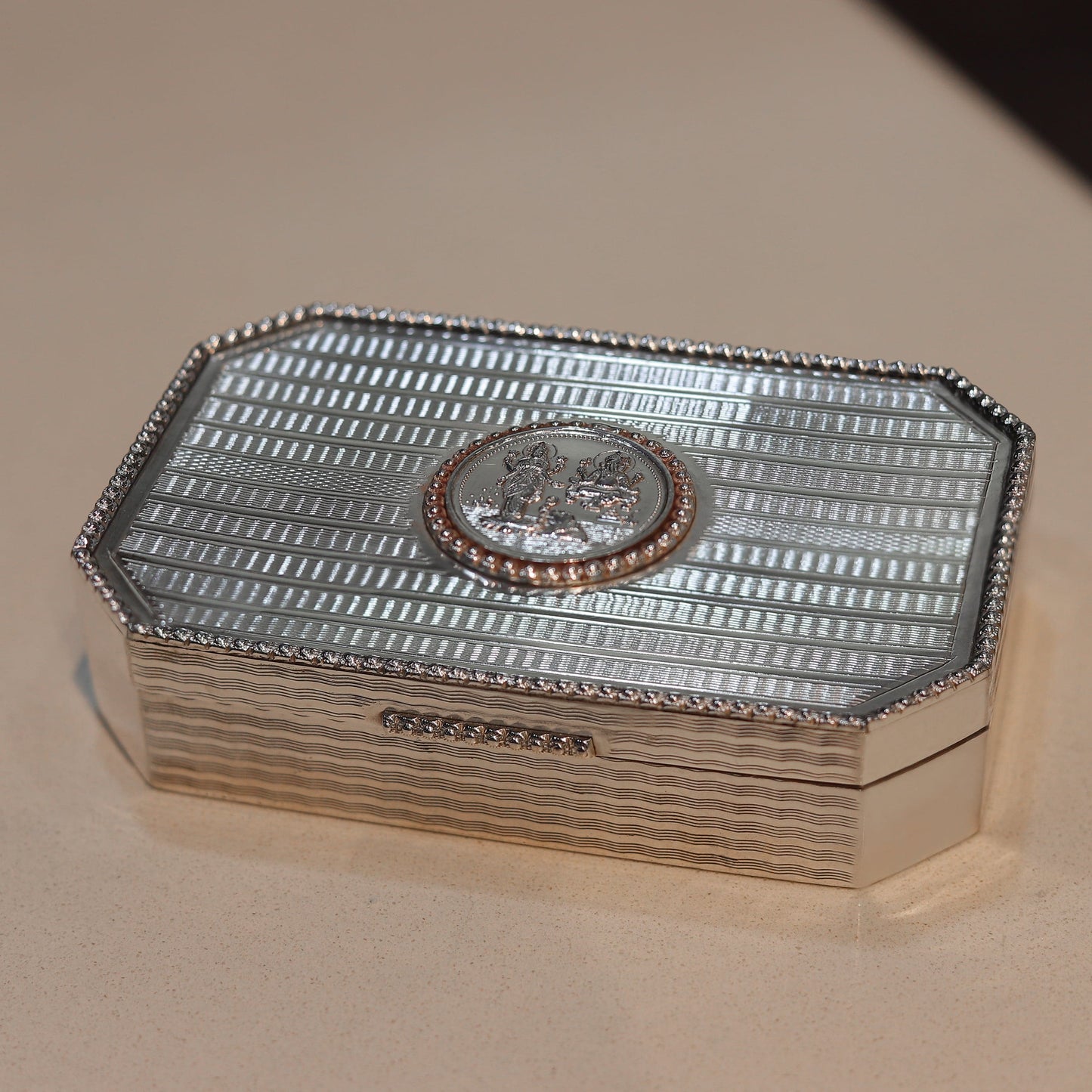 Octagon Keepsake Silver Box