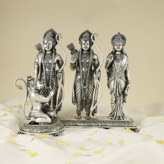 Pleasing Silver Ram Darbar Idol