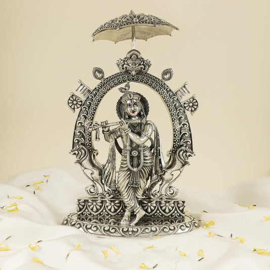 Marvelous Gopinath Silver Idol