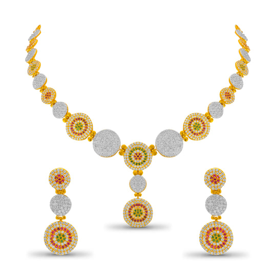 Riya Beaming Gold Necklace Set