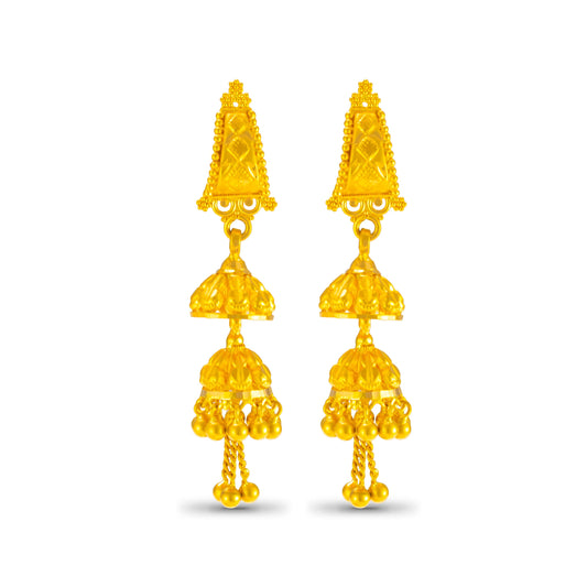 Karsha Trendy Gold Earrings