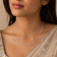 Reena Flat Design Silver Chain