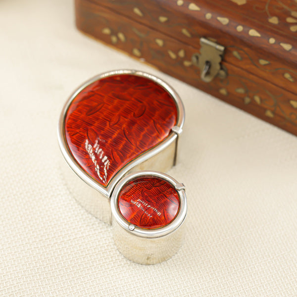 Crimson Leaf Silver Box