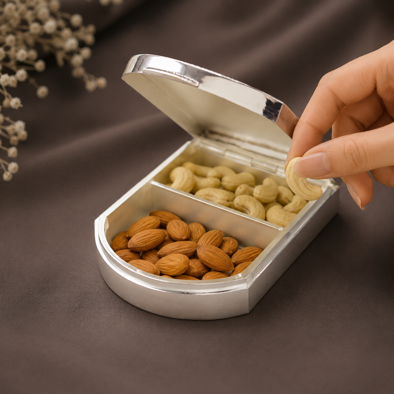Traditional Ganesha Silver Box
