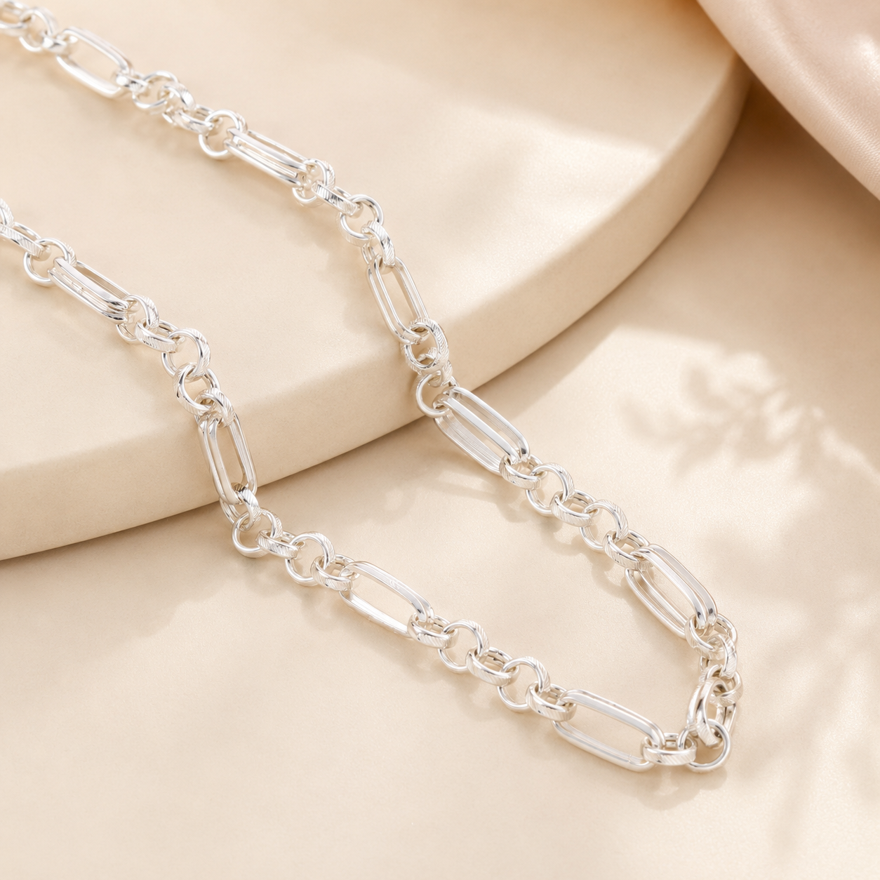 Luxe Paperclip Silver Chain For Him