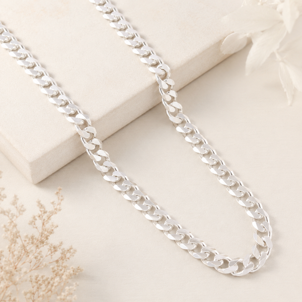 Sterling Cuban Silver Chain For Him