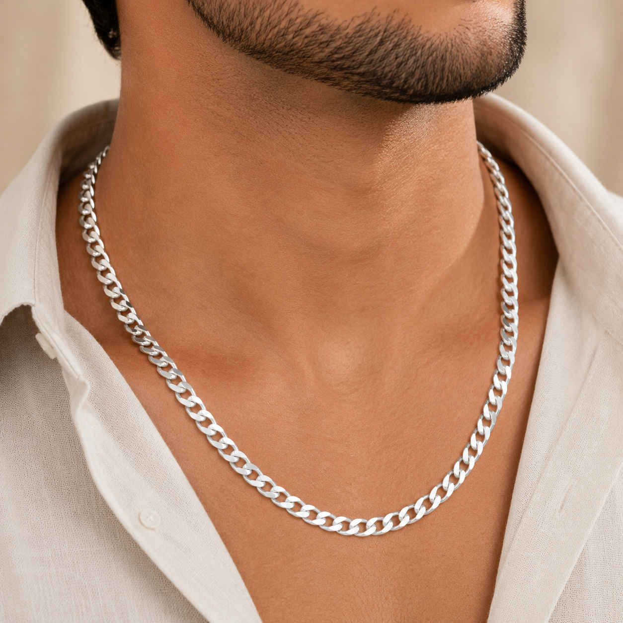 Sterling Cuban Silver Chain For Him
