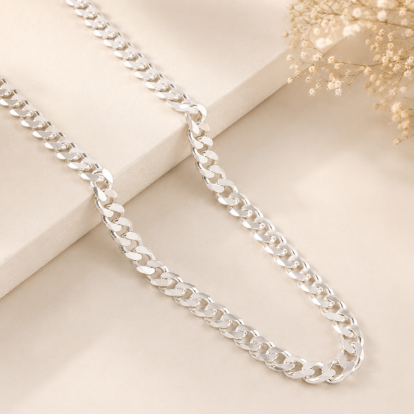 Premium Cuban Silver Chain For Him