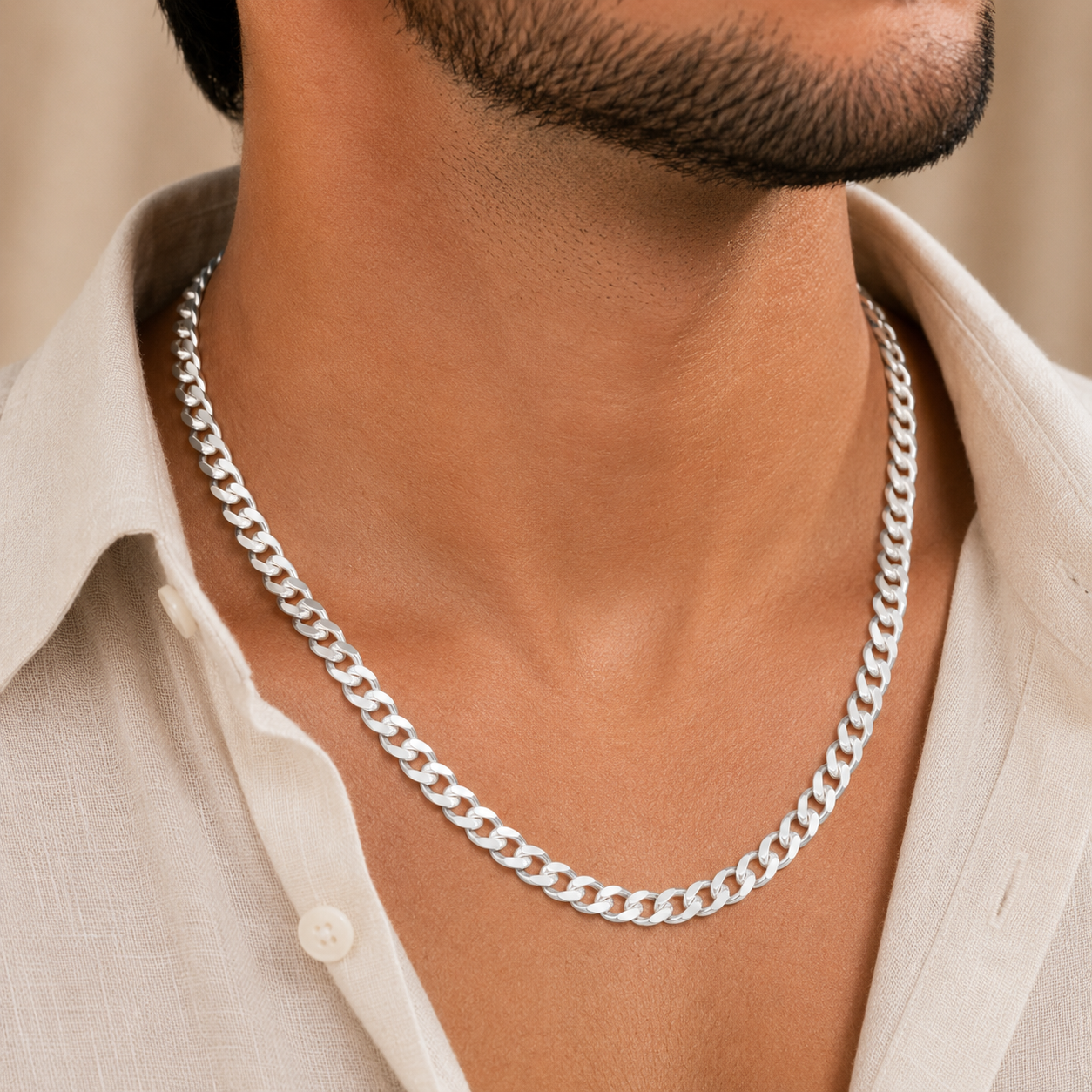 Premium Cuban Silver Chain For Him