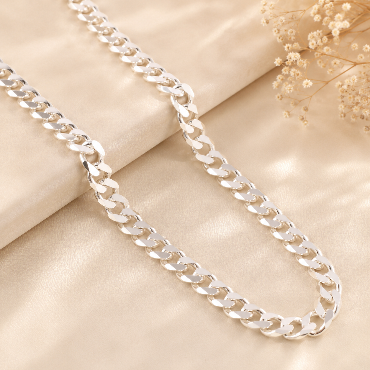 Premium Cuban  Silver Chain For Him