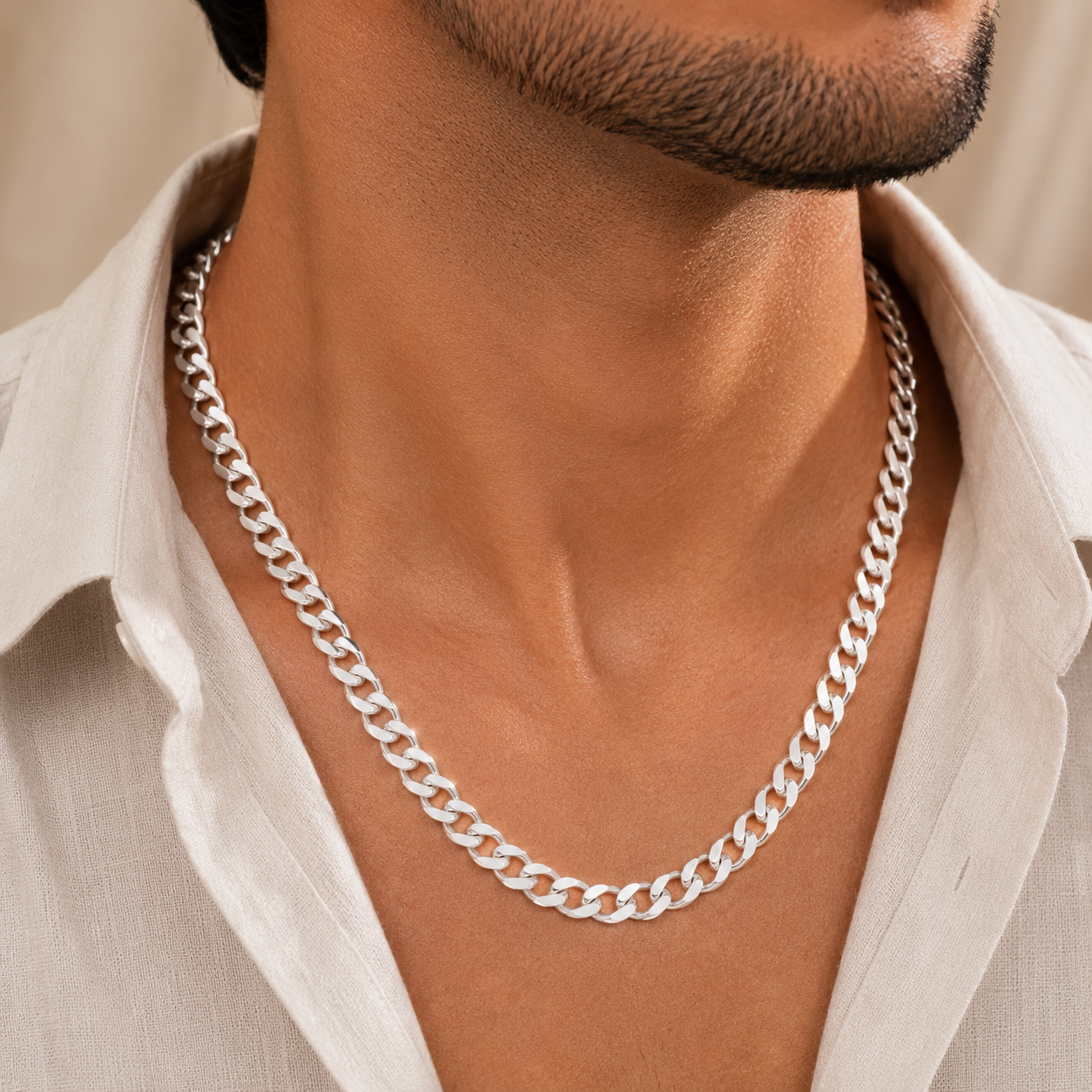 Premium Cuban  Silver Chain For Him