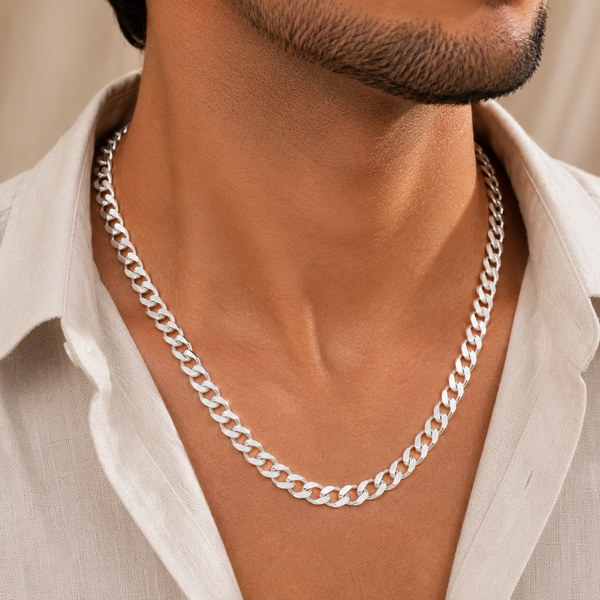 Premium Cuban  Silver Chain For Him