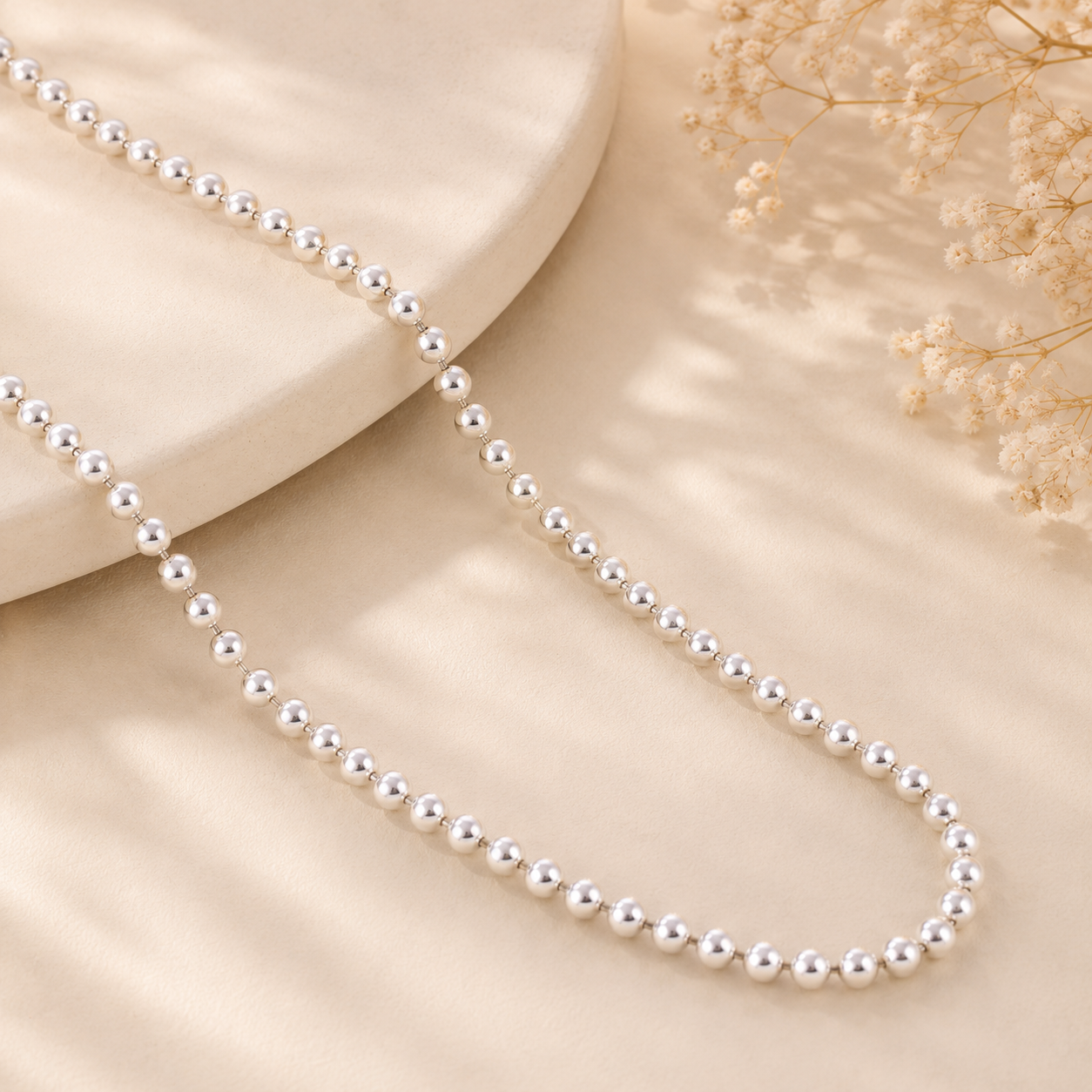 Saanvi Ball Silver Chain
