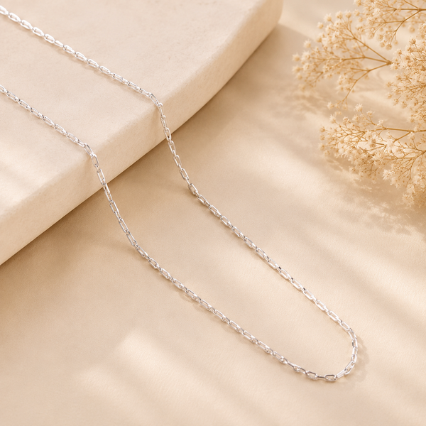 Silken Loop Silver Chain For Him