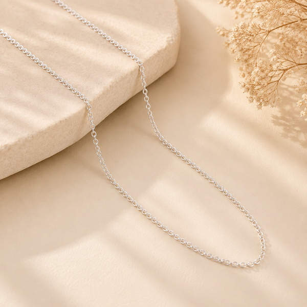 Eterna Cable Silver Chain For Him