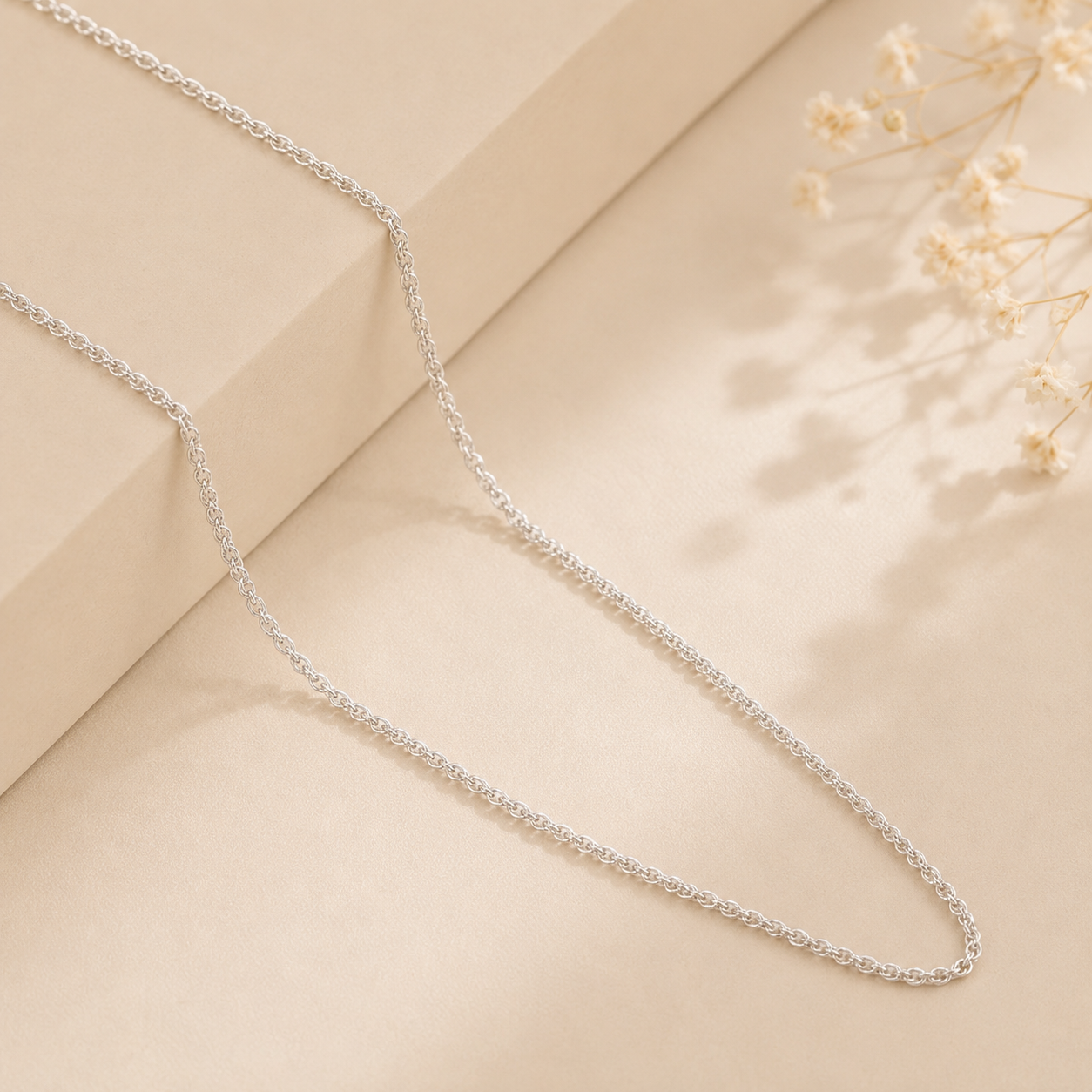 Twisted Elegance Silver Chain For Him