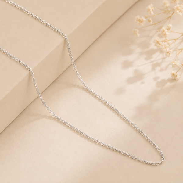 Twisted Elegance Silver Chain For Him