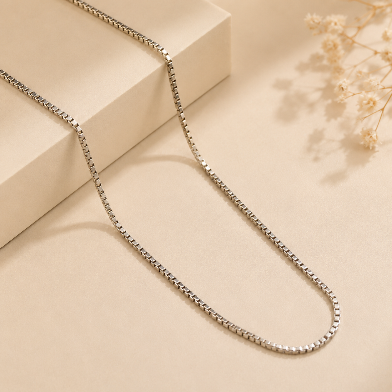 Elite Box Silver Chain For Him