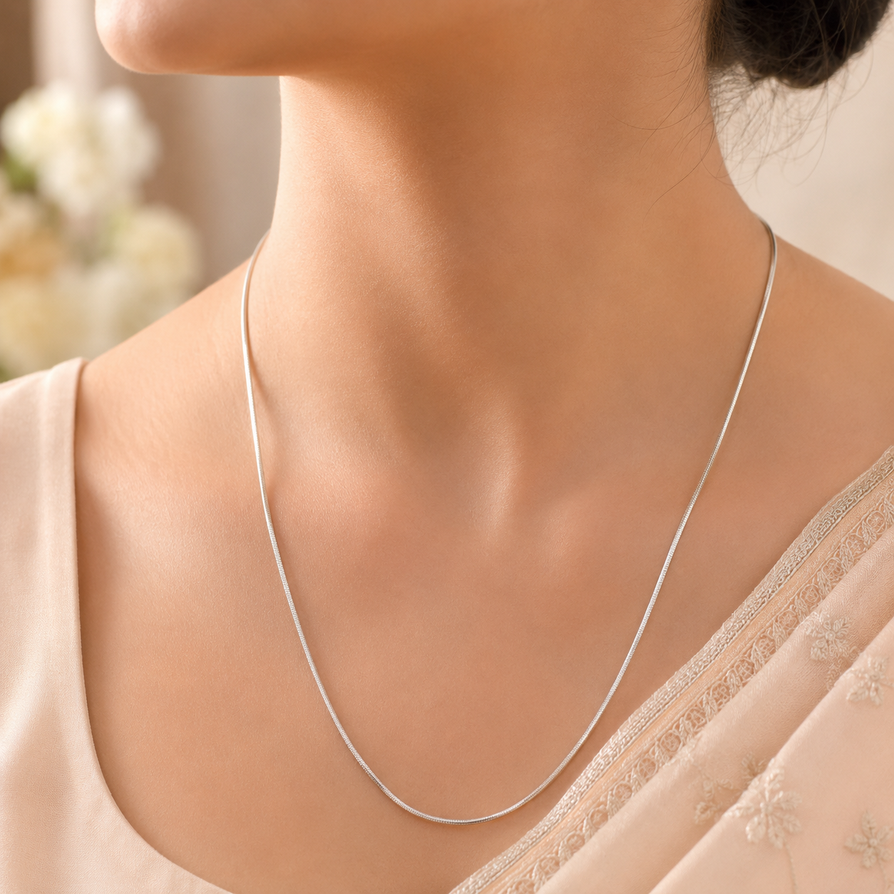 Ruhani Flow Silver Chain