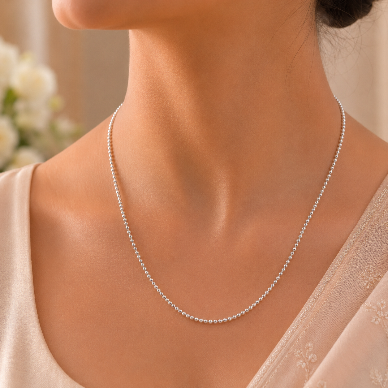 Nova Bead Silver Chain