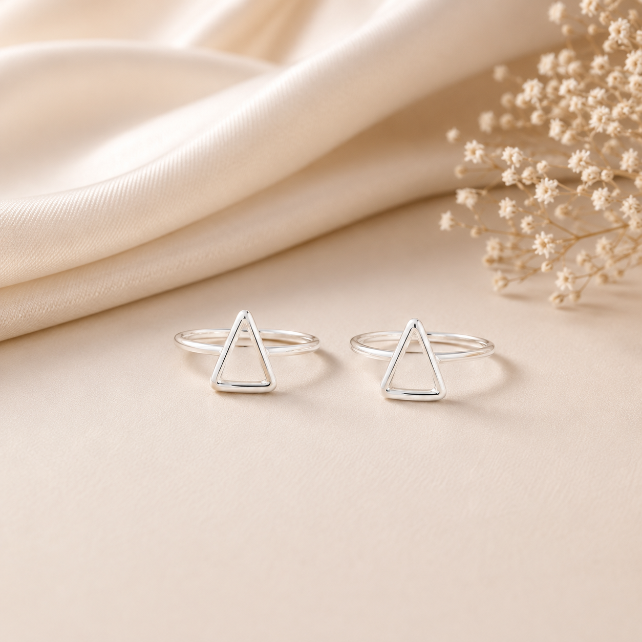 Minimal Edge Silver Toe Rings