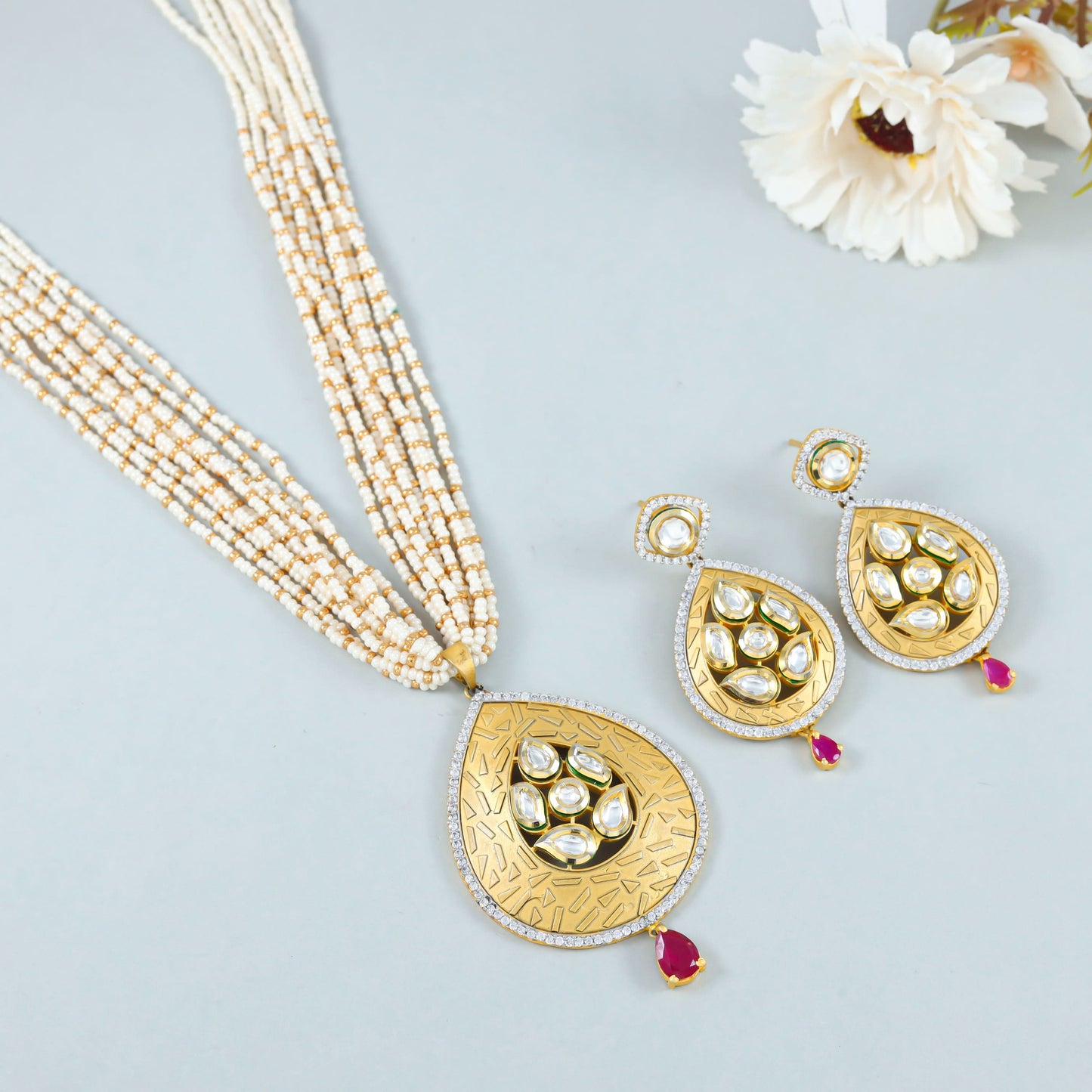 Ritika Charming Silver Pendant Set