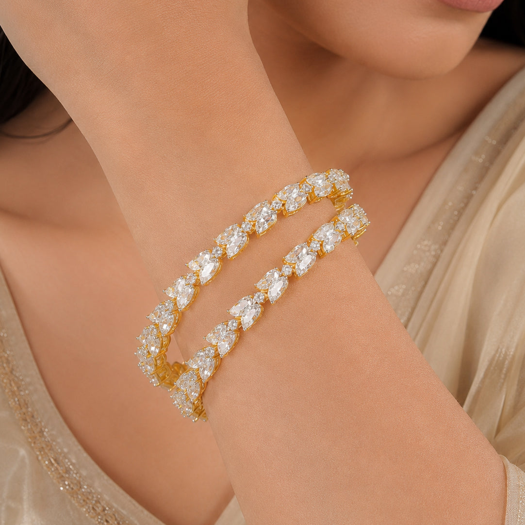 Shrishti Timeless Silver Bangles