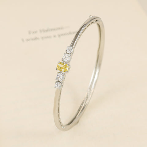 Aashvi Elegant Swarovski Zirconia Silver Bracelet