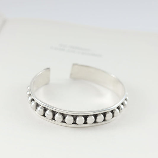 Misha Elegant Silver Cuff Bracelet