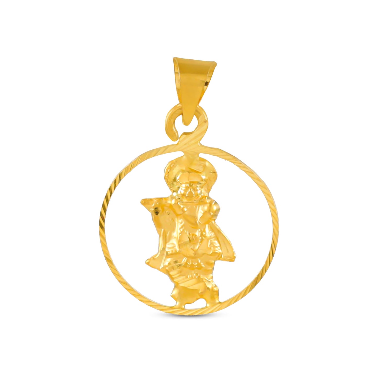 Pleasing Krishna Gold Pendant