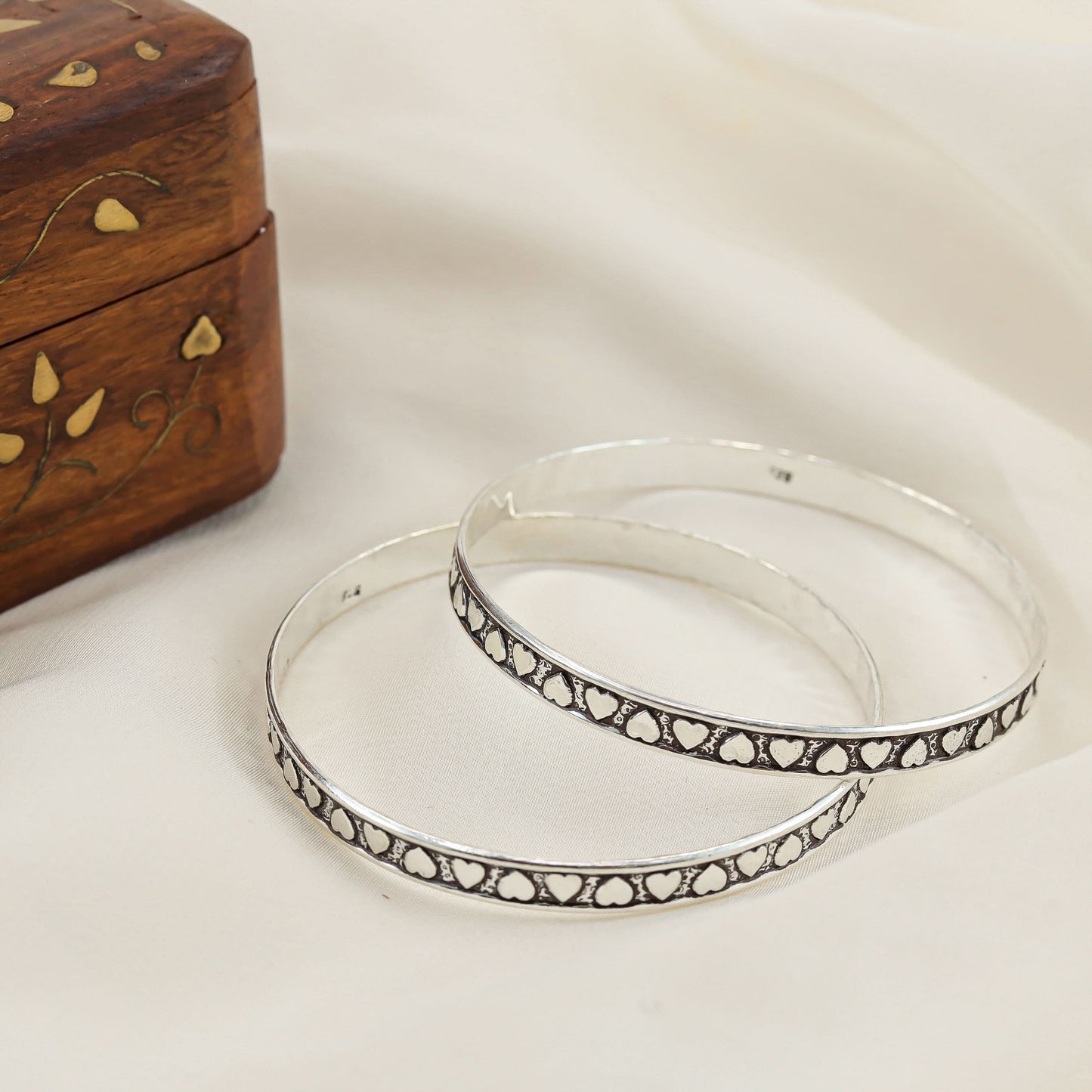 Bhavika Beautiful Silver Bangles