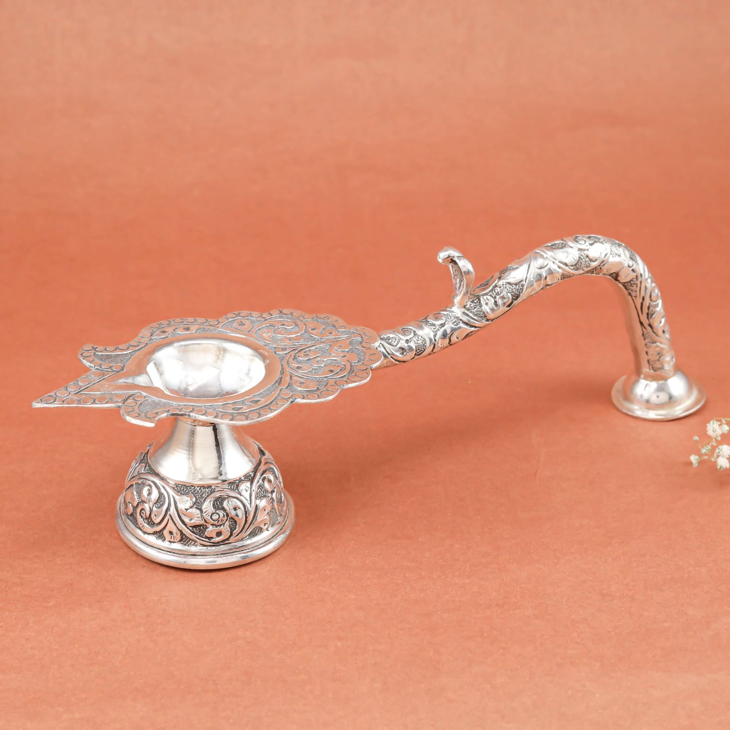 Elegant Silver Diya