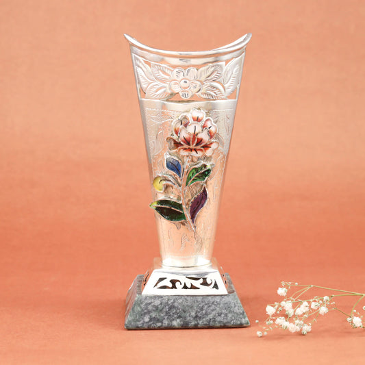 Beautiful Silver Flower Vase